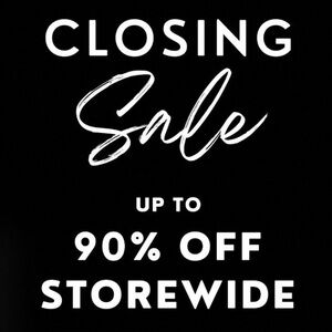 Closing Sale Announcement